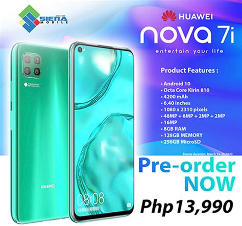 Huawei nova 7i Price in the Philippines Leaks in Online Listing ...