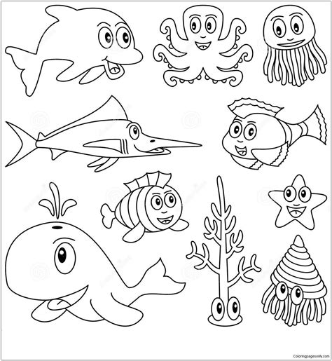 Printable Pictures Of Ocean Animals - Printable Word Searches