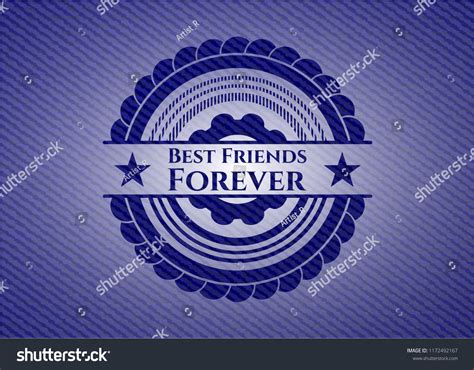 Best Friends Forever Denim Texture Stock Vector (Royalty Free ...