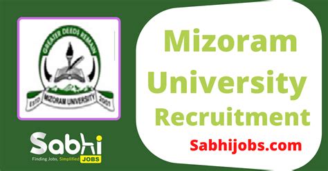 Mizoram University Recruitment 2024 | Latest Jobs @ Mzu.edu.in