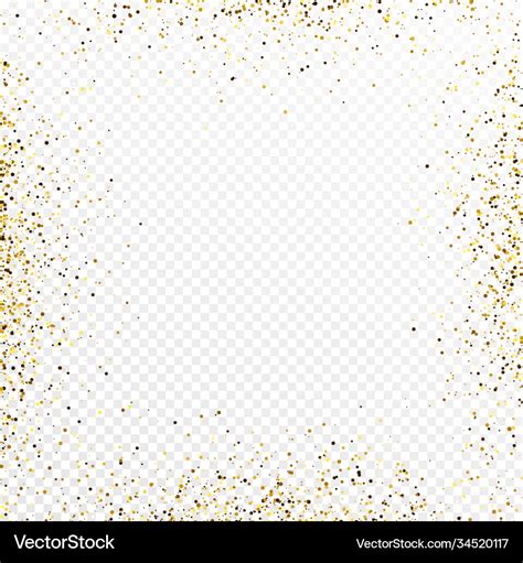 Gold glitter celebratory confetti background Vector Image