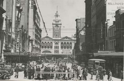 Elizabeth St,Melbourne in Victoria in 1935. •State Library of Victoria ...