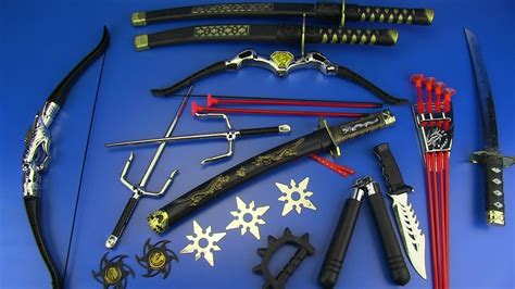 NINJA Weapons Toys for Kids !! Ninja weapons & equipment- Shuriken ...