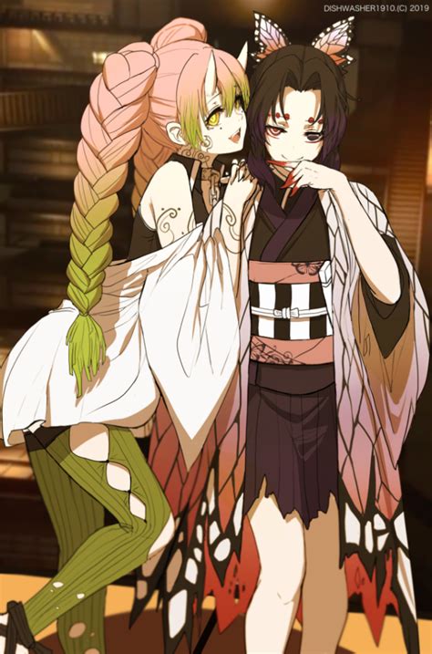 Alternative Mitsuri and Shinobu (By @Dishwasher1910) : r/KimetsuNoYaiba