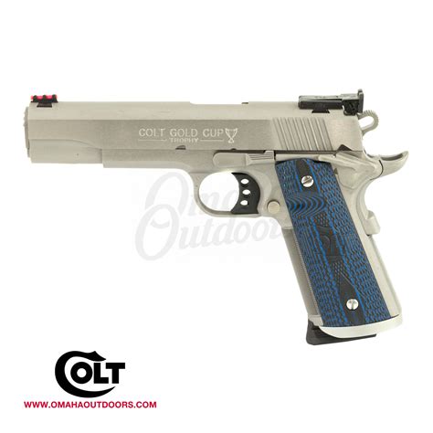 Colt Gold Cup Trophy Full Stainless 5" Pistol 8 RD 45 ACP - Omaha Outdoors