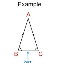 Define base angles. | Homework.Study.com