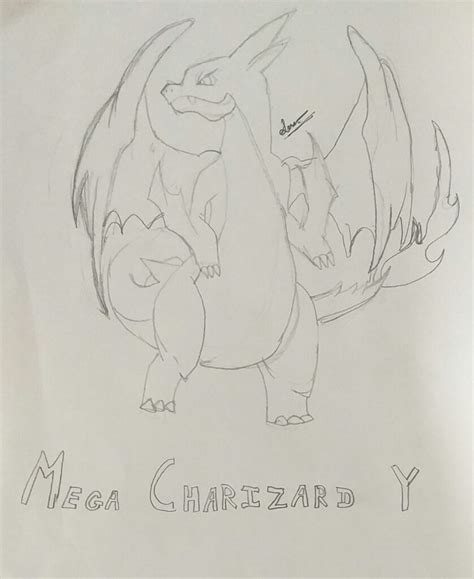 Mega Charizard Y Sketch – i2write