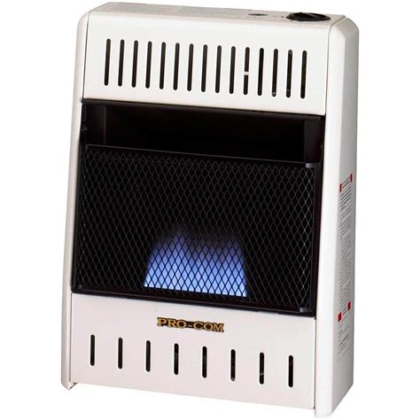 ProCom 14 in. Vent-Free Dual Fuel Blue Flame Gas Wall Heater | Shop ...