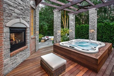 Backyard Landscaping Designs With Hot Tub