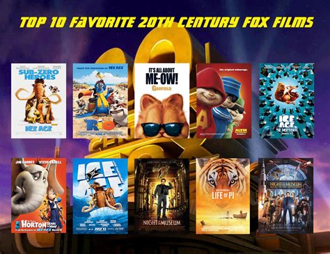 My Top 10 Favorite 20th Century Fox Movies by aaronhardy523 on DeviantArt