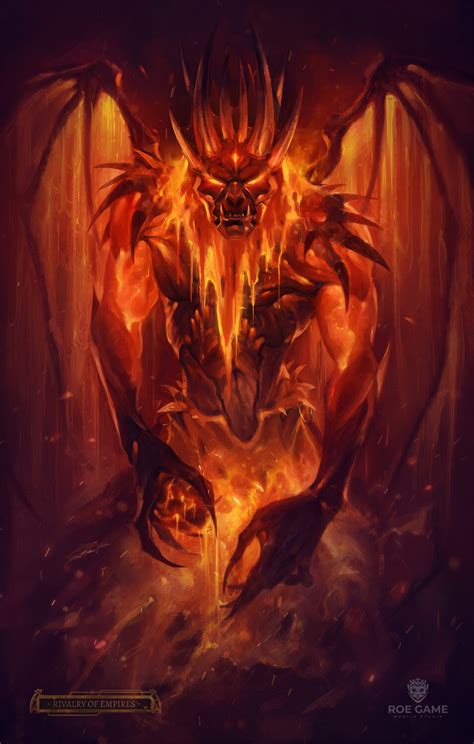 ArtStation - Fire monster