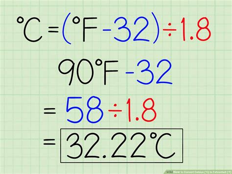 F Rmula Para Convertir De Grados Fahrenheit A Grados Celsius ...