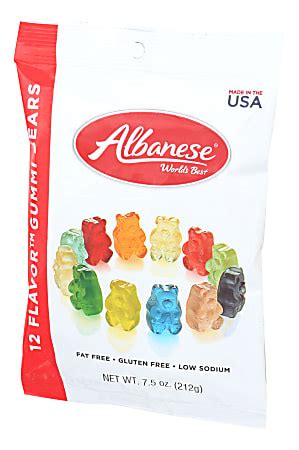 Albanese Gummy Bears, 7.5-Oz Bag, Assorted Flavors