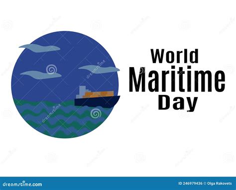 World Maritime Day, Idea for Poster, Banner, Flyer or Postcard Stock ...