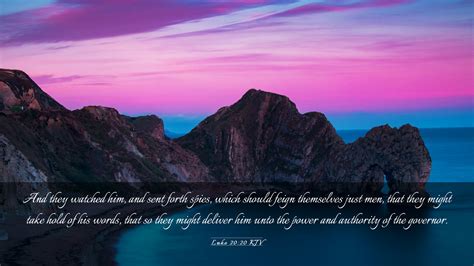 Luke 20:20 KJV Desktop Wallpaper - And they watched him, and sent forth ...