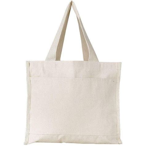 Wholesale Canvas Tote Bags with Front Pocket and Full Gusset – BagzDepot™