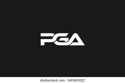 Pga Letter Logo Design Template Vector Stock Vector (Royalty Free ...