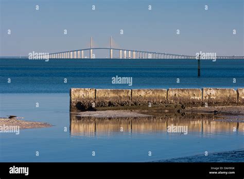 The sunshine skyway bridge at sunset Stock Photo - Alamy