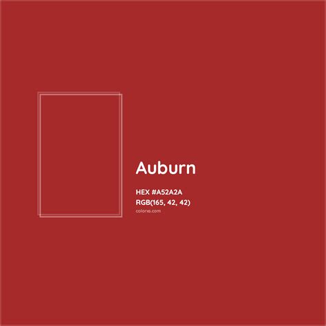 About Auburn - Color codes, similar colors and paints - colorxs.com