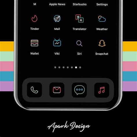 Neon App Icons - Etsy