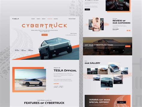 Cyber Truck website UI design by Abir on Dribbble