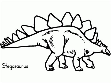 Stegosaurus Coloring Page For Kids