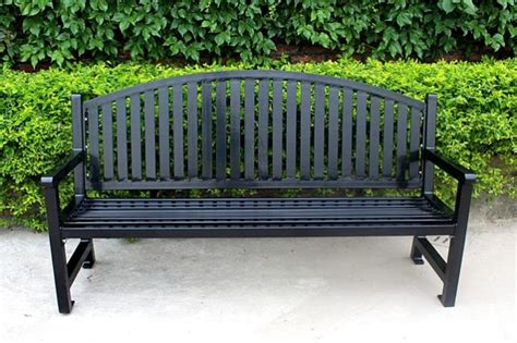 Commercial Metal Park Bench / SPB-672 | Sunperk Site Furnishings