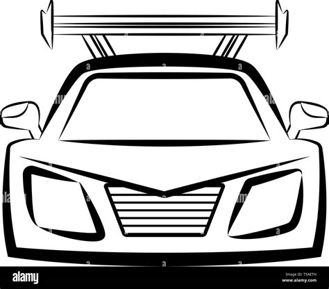 Car Drawings Front View