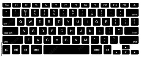 Vector modern computer keyboard background Stock Vector | Adobe Stock