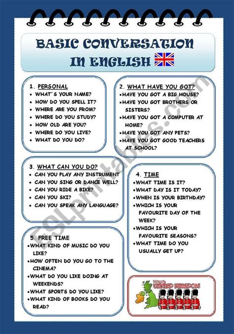 BASIC CONVERSATION IN ENGLISH - ESL worksheet by rachelnoval | English ...