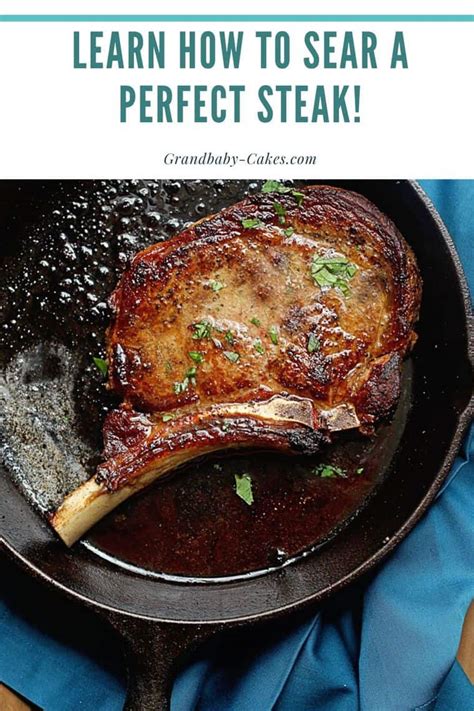 Pan Seared Steak Recipe - Grandbaby Cakes