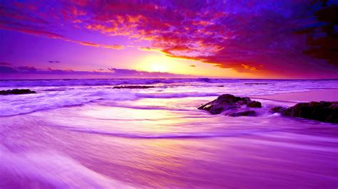 Beach, Sunset, Scenery, 4K, #6.2200 Wallpaper