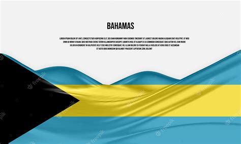 Premium Vector | Bahamas flag design waving bahamas flag made of satin ...