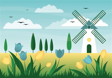 Beautiful Spring Background Illustration 174924 Vector Art at Vecteezy