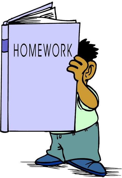 cartoon clipart homework - Clip Art Library