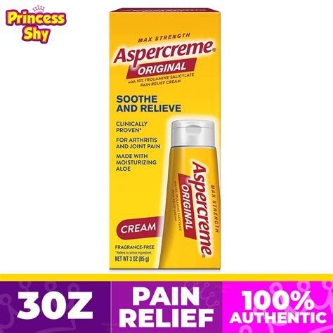 Aspercreme Original Max Strength Pain Relief Cream Fragrance Free 3 oz ...