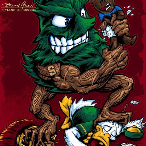 Stanford Tree Mascot T-Shirt Illustration - Flyland Designs, Freelance ...