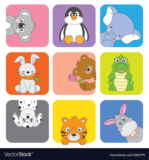 Funny animal card Royalty Free Vector Image - VectorStock