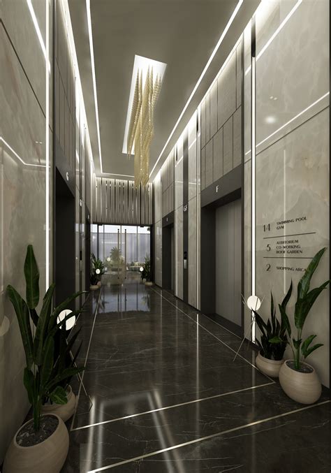 Apartment lift lobby | Behance