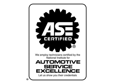 ASE Certified Logo PNG Transparent Logo - Freepngdesign.com