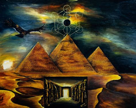 Pyramids Original Art. 8 x 10 Print with 11 x 14 mat. Egypt- Pyramids ...