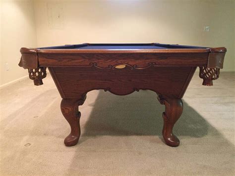 Olhausen Queen Anne Pool Table For Sale