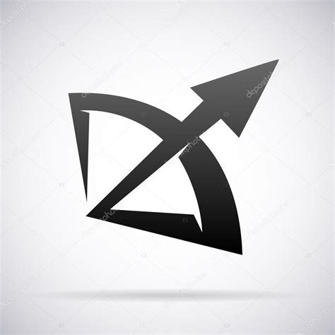 Bow and arrow vector logo design template Stock Vector Image by ...