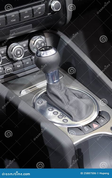 Car gear lever stock photo. Image of engine, forward - 25887506