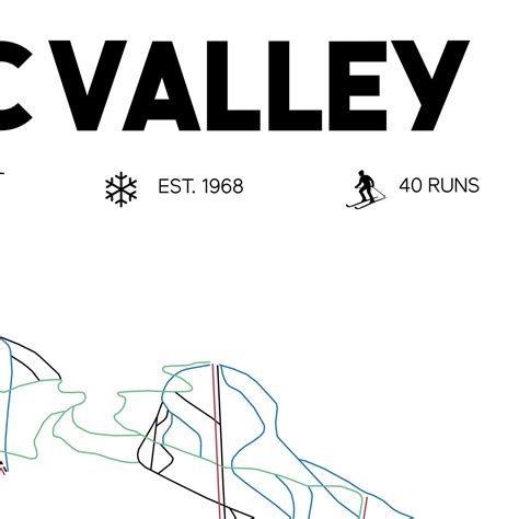 Nordic Valley Printable Ski Map Nordic Valley Trail Map - Etsy