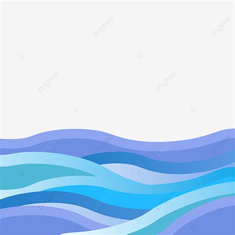 Ocean Waves Clipart Transparent Background, Blue Ocean Wave ...