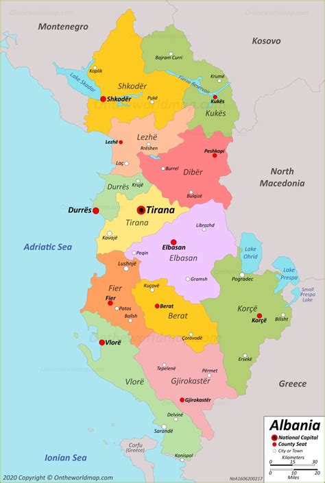 Albania Map | Detailed Maps of Republic of Albania