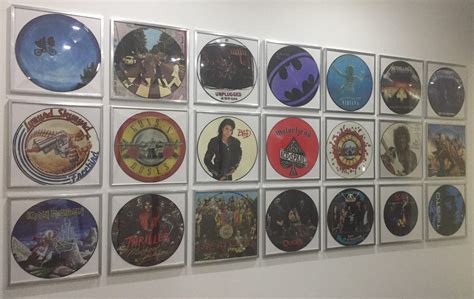 Finally got my picture disc collection up on the wall : r/vinyl