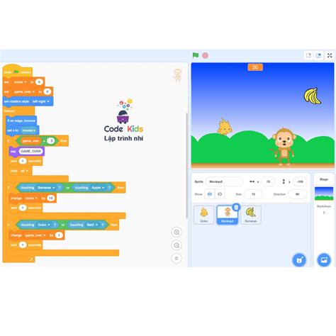 Hướng dẫn cách lập trình game trên Scratch chi tiết A - Z - CodeKids