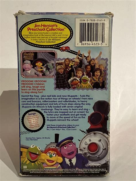 Jim Hensons Preschool Collection - Muppets on Wheels (VHS, 1995 ...